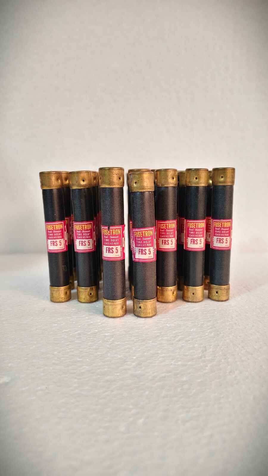 Fusetron FRS 5 Dual-Element Time Delay Current Limiting Fuse Lot of 10 Pcs